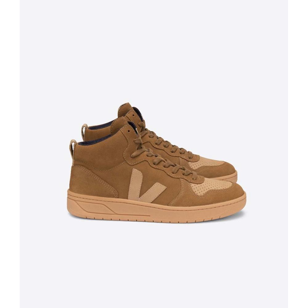 Veja V-15 NUBUCK Høye Dame Brune | NO 367PJJ